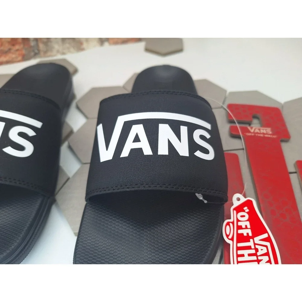 Vans La Costa Slide-On Slides Black White Sandals Men's Size 11 NWOB 2025